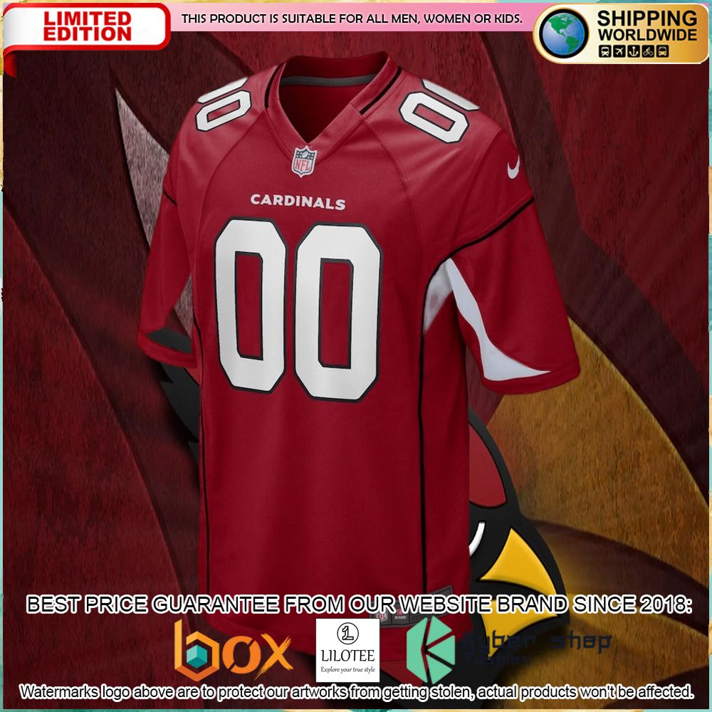 arizona cardinals nike youth team custom cardinal football jersey 2 158