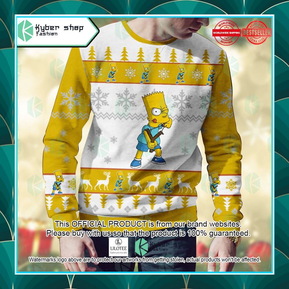 bart simpson the simpsons christmas sweater 2 15