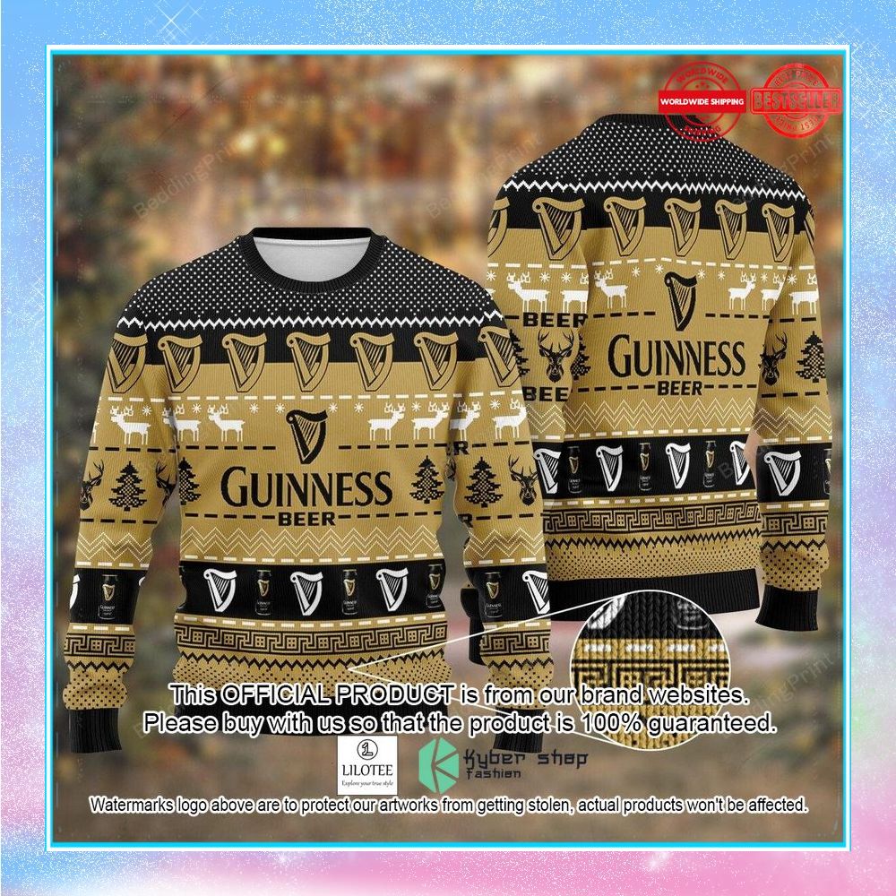 beer guinness ugly christmas sweater 1 144