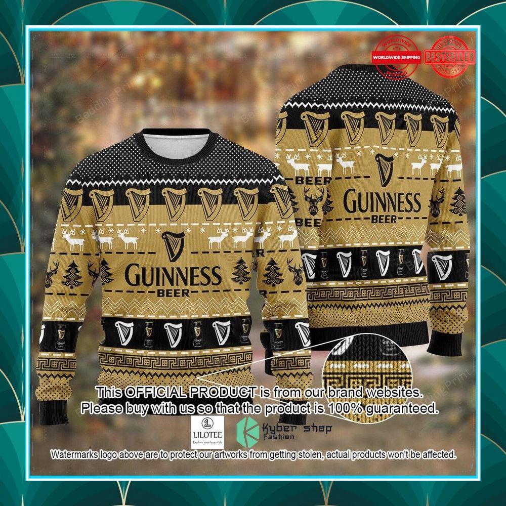 beer guinness ugly christmas sweater 1 247