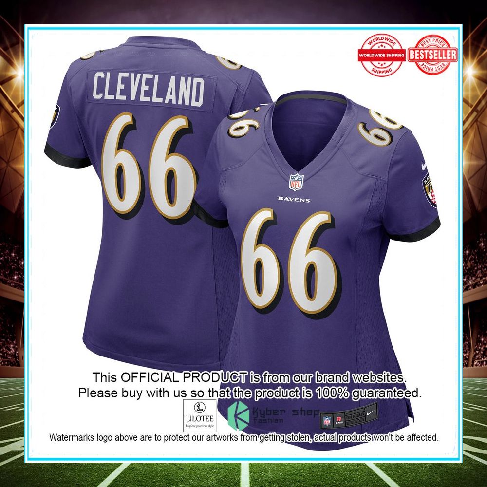 ben cleveland baltimore ravens nike womens game purple football jersey 1 832