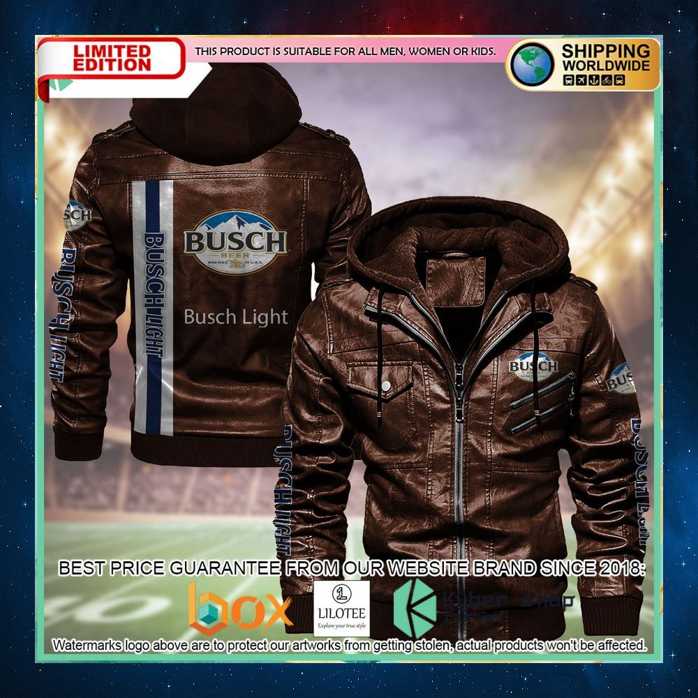 busch light leather jacket 2 993