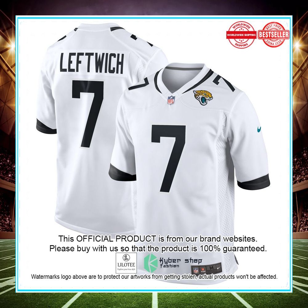 byron leftwich jacksonville jaguars nike retired player game white football jersey 1 486