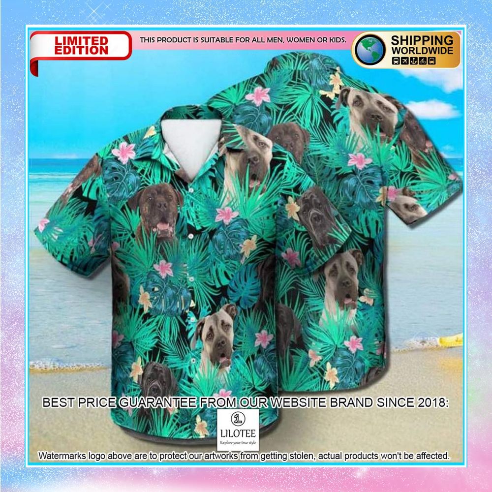 cane corso summer leaves hawaiian shirt 1 481