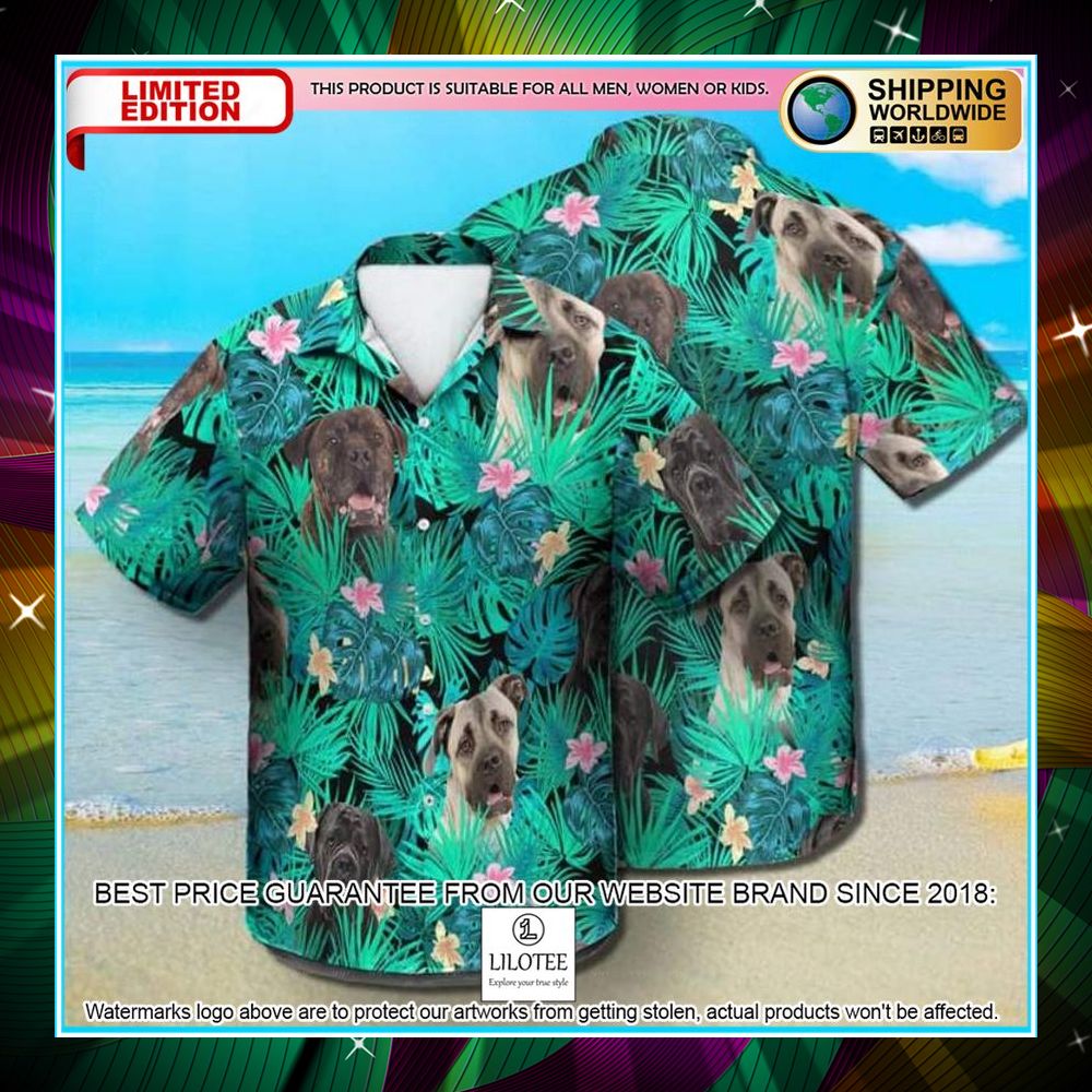 cane corso summer leaves hawaiian shirt 1 531
