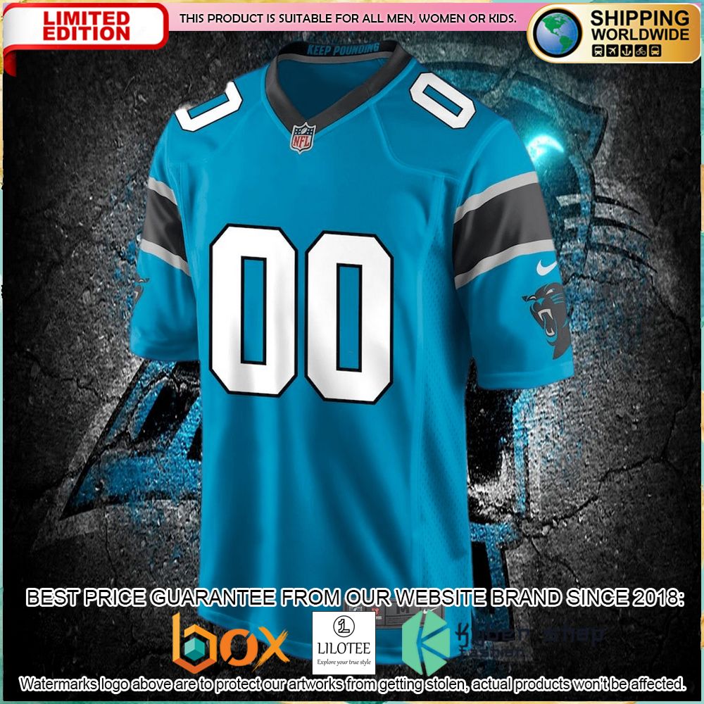 carolina panthers nike alternate custom blue football jersey 2 625