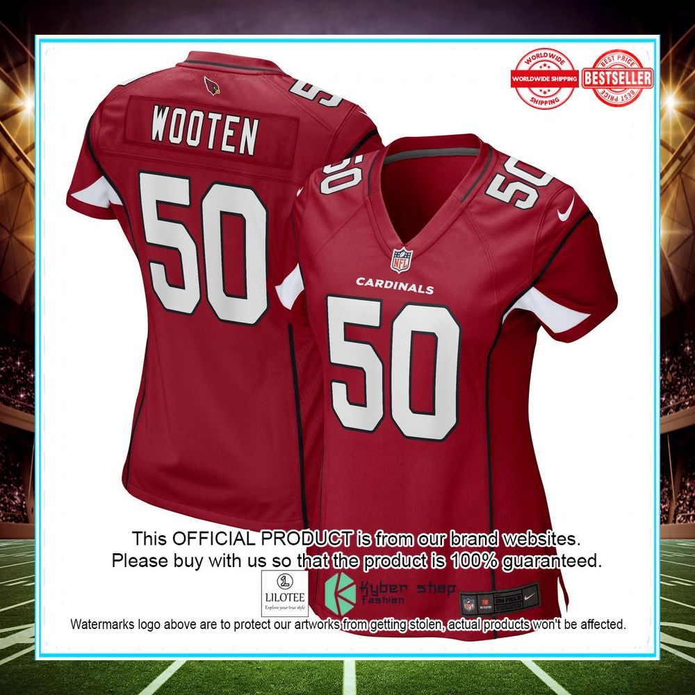 chandler wooten arizona cardinals nike womens game player cardinal football jersey 1 150