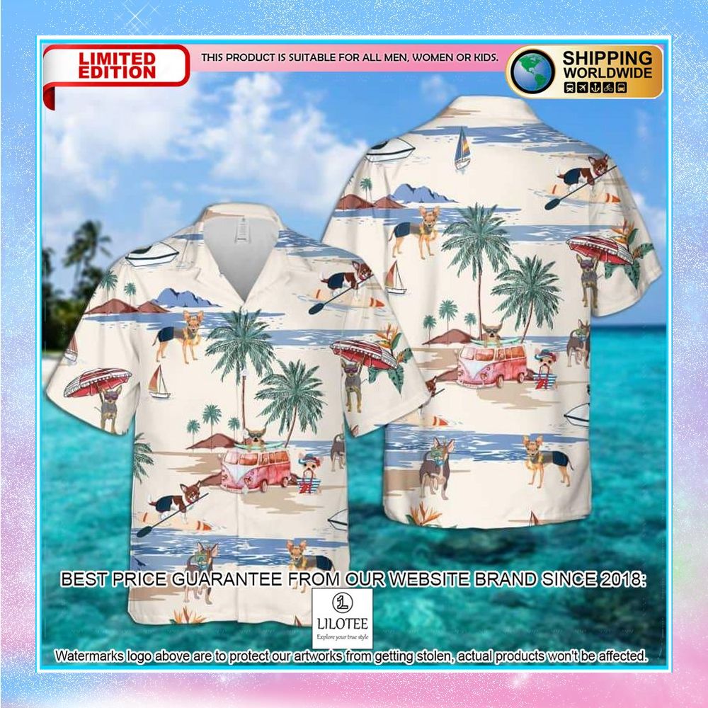 chihuahua summer beach hawaiian shirt 1 293