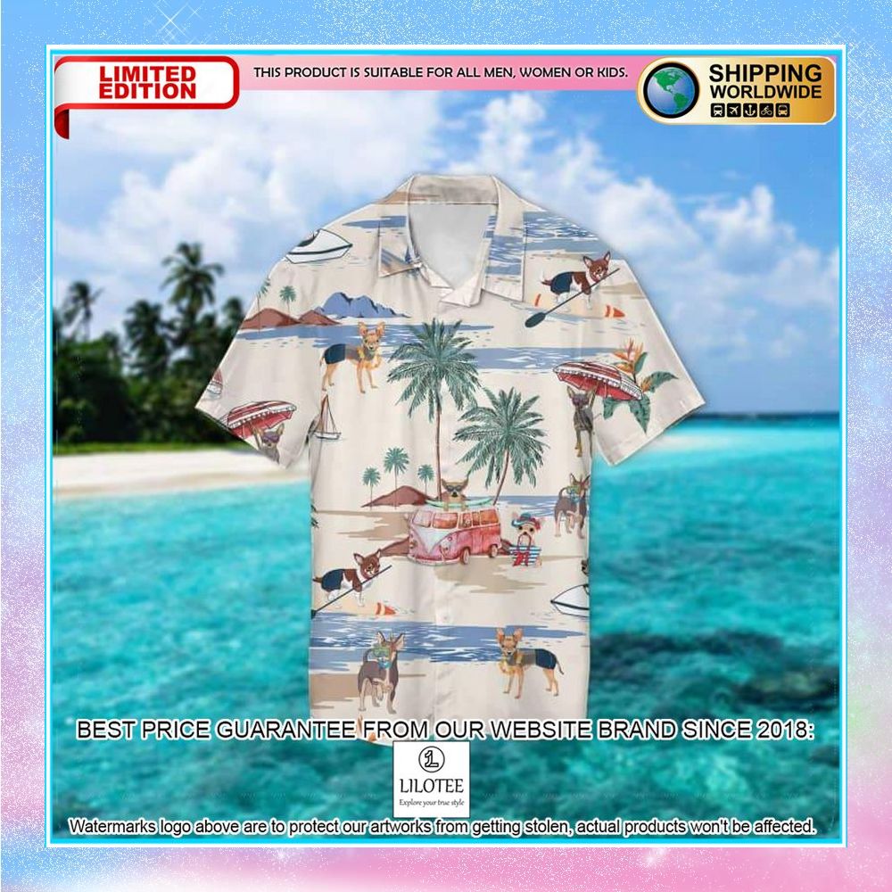 chihuahua summer beach hawaiian shirt 2 632