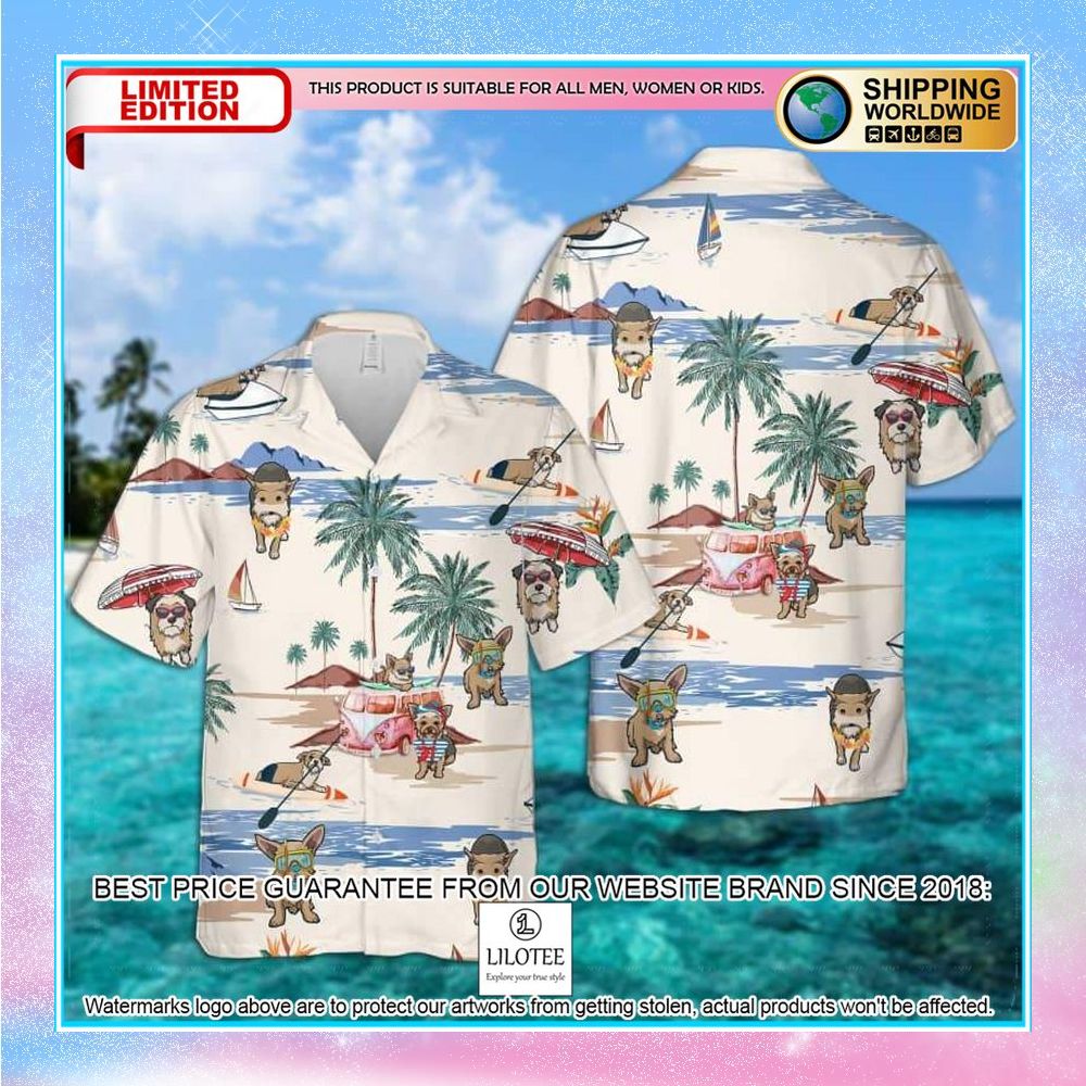 chorkie summer beach hawaiian shirt 1 717