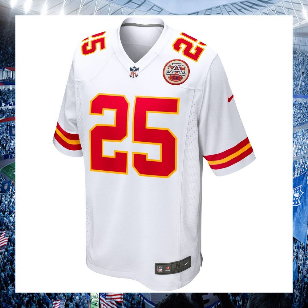 clyde edwards helaire kansas city chiefs nike white football jersey 2 898