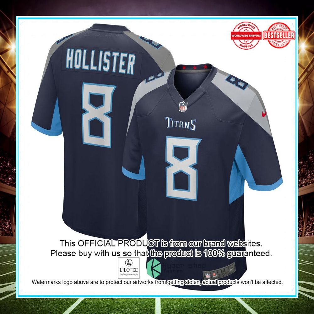 cody hollister tennessee titans nike game player navy football jersey 1 418