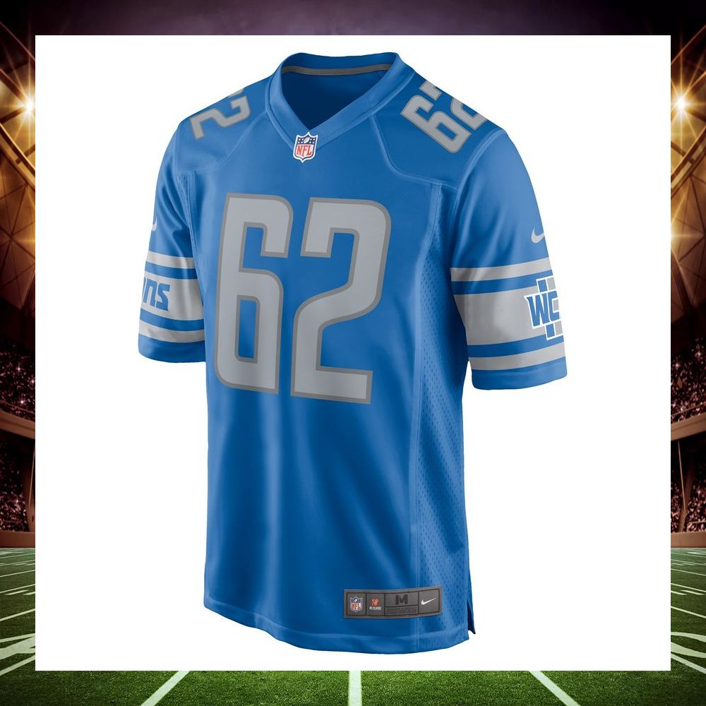 demetrius taylor detroit lions blue football jersey 2 156