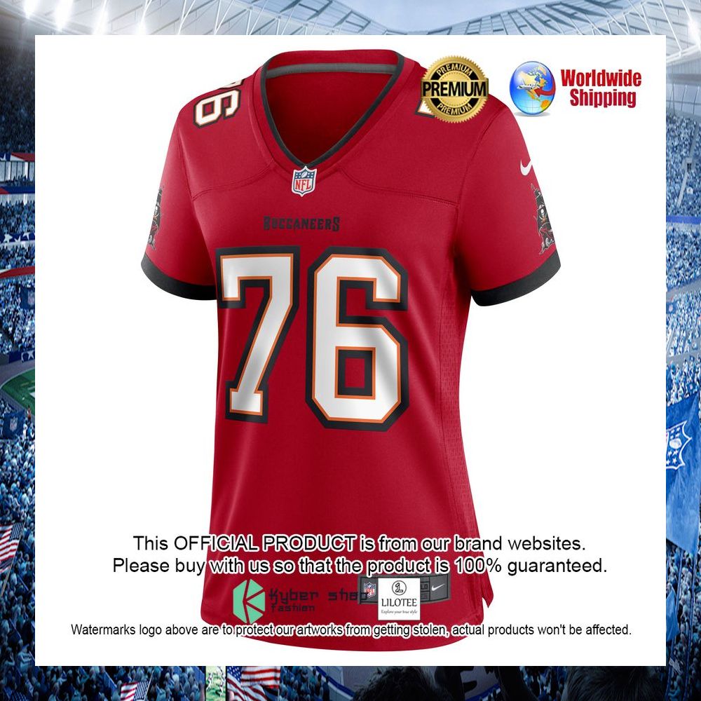 donovan smith tampa bay buccaneers nike womens red football jersey 2 415