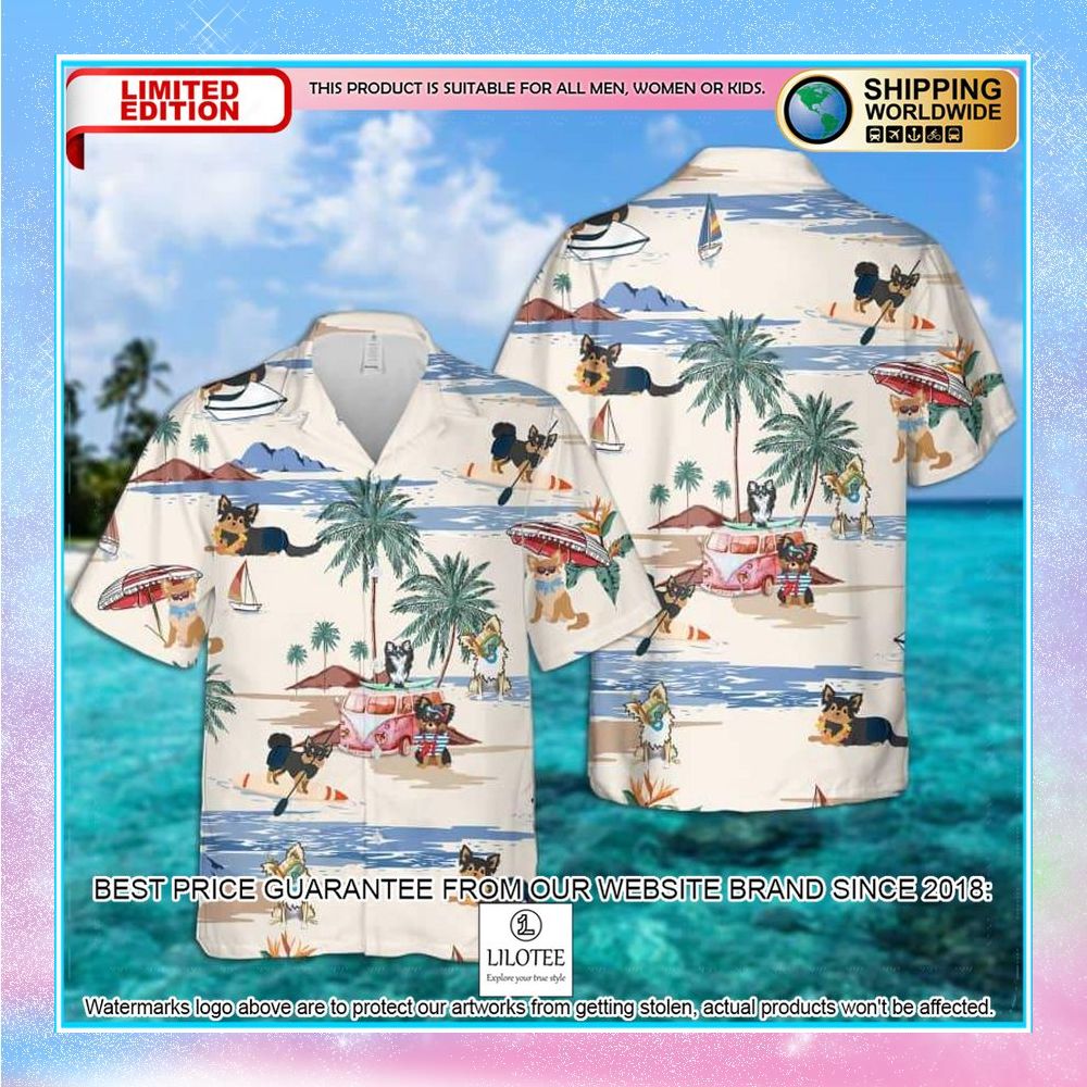 doodle summer beach hawaiian shirt 1 882