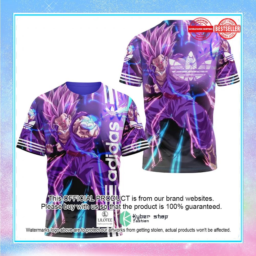 dragonball adidas super hero purple t shirt 1 865
