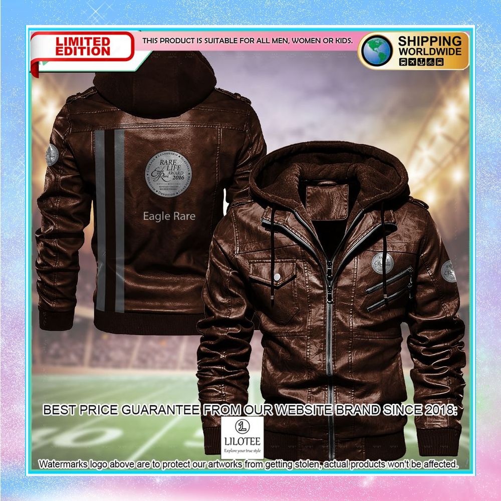 eagle rare leather jacket fleece jacket 1 394