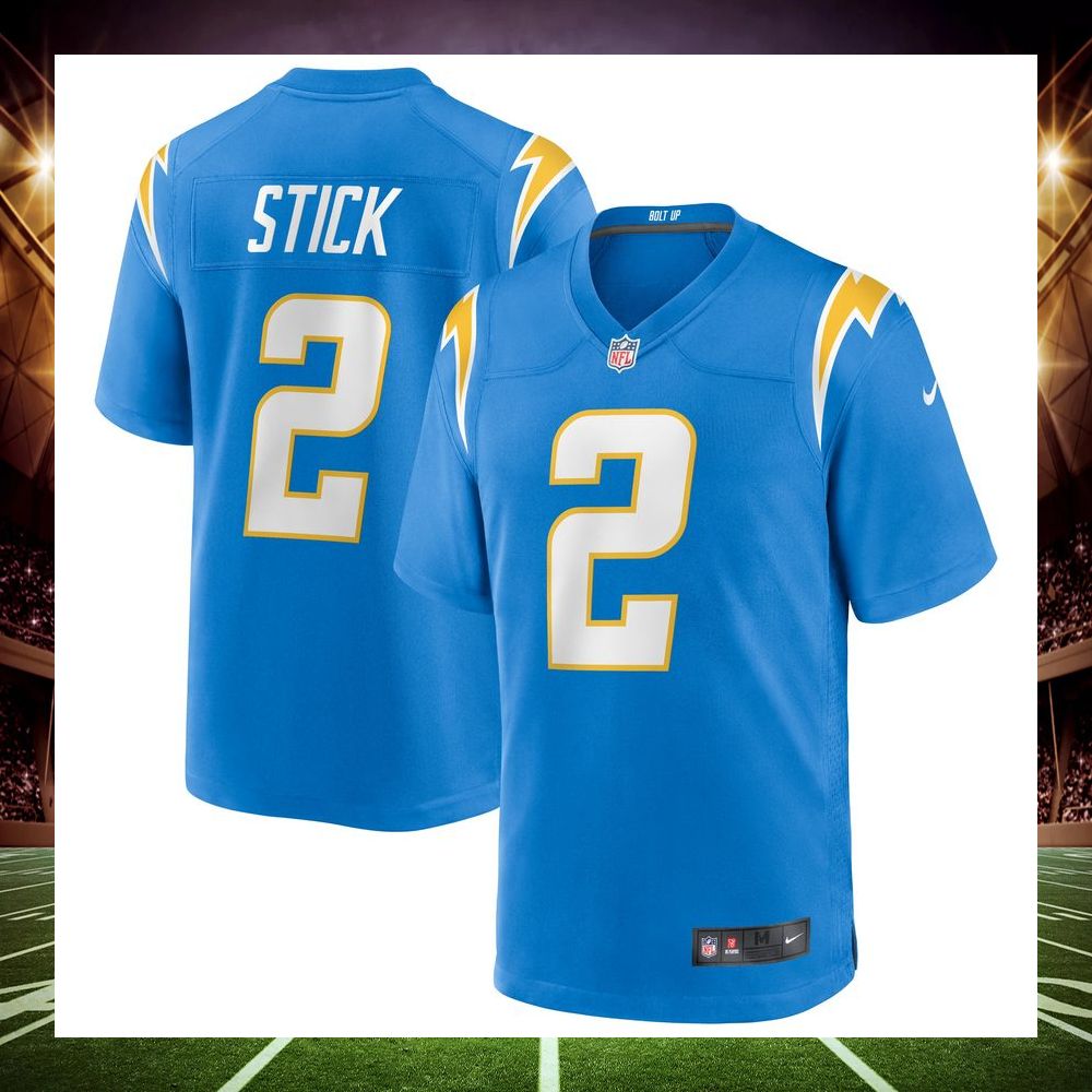 easton stick los angeles chargers powder blue football jersey 1 618