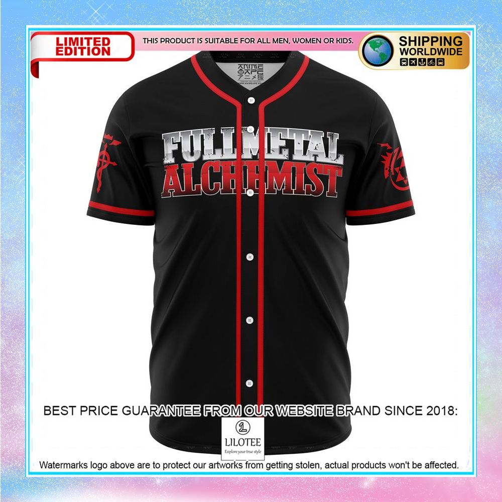 elric full metal alchemist baseball jersey 1 130