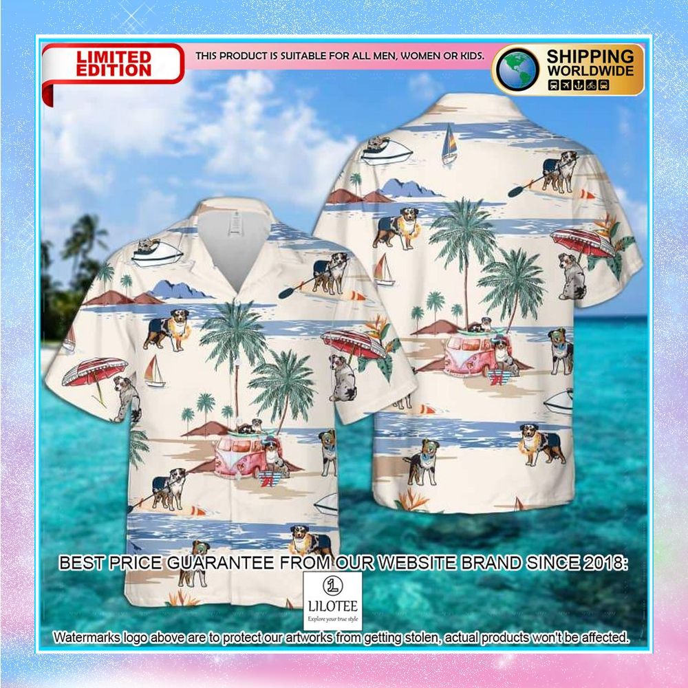 english shepherd summer beach hawaiian shirt 1 492