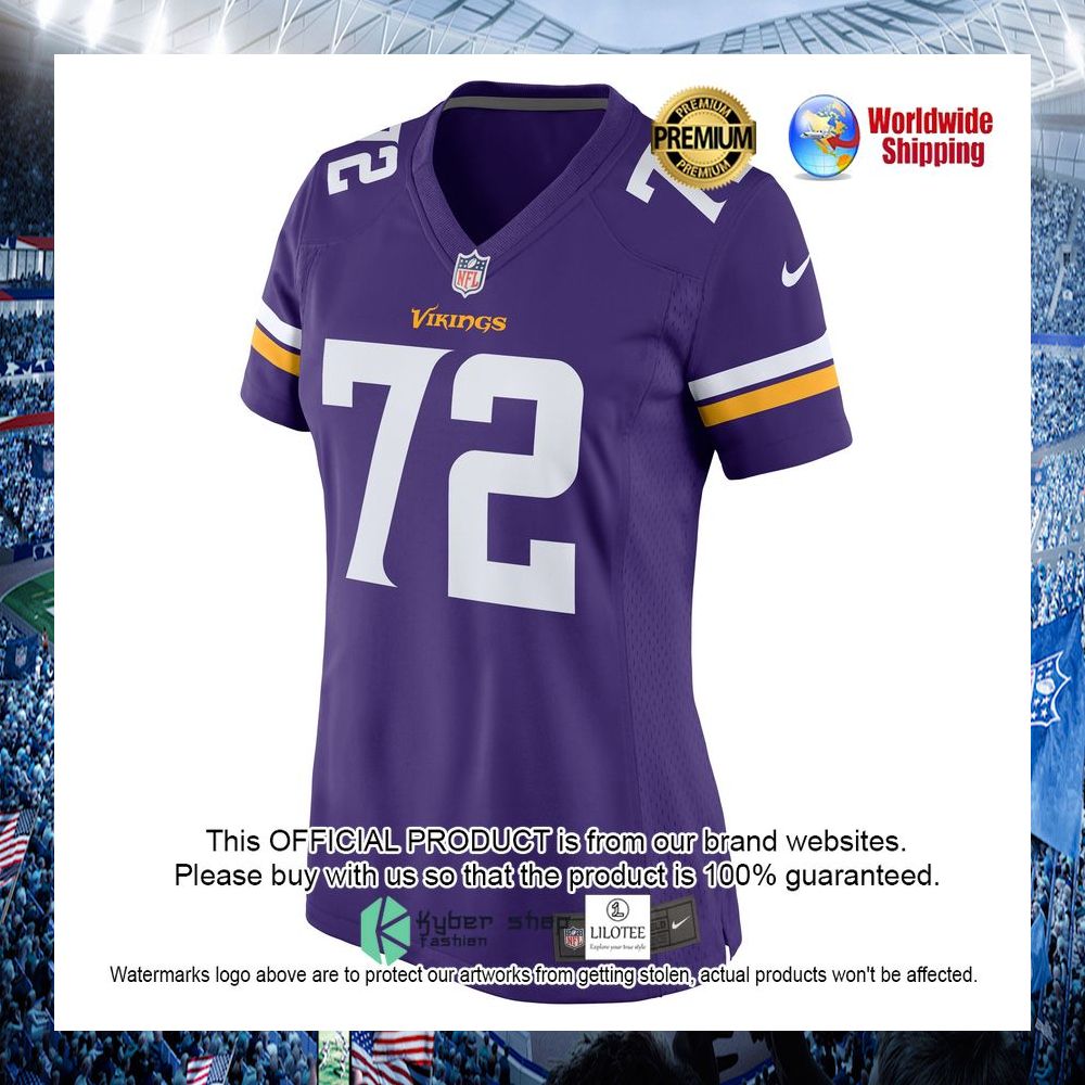 ezra cleveland minnesota vikings nike womens purple football jersey 2 486