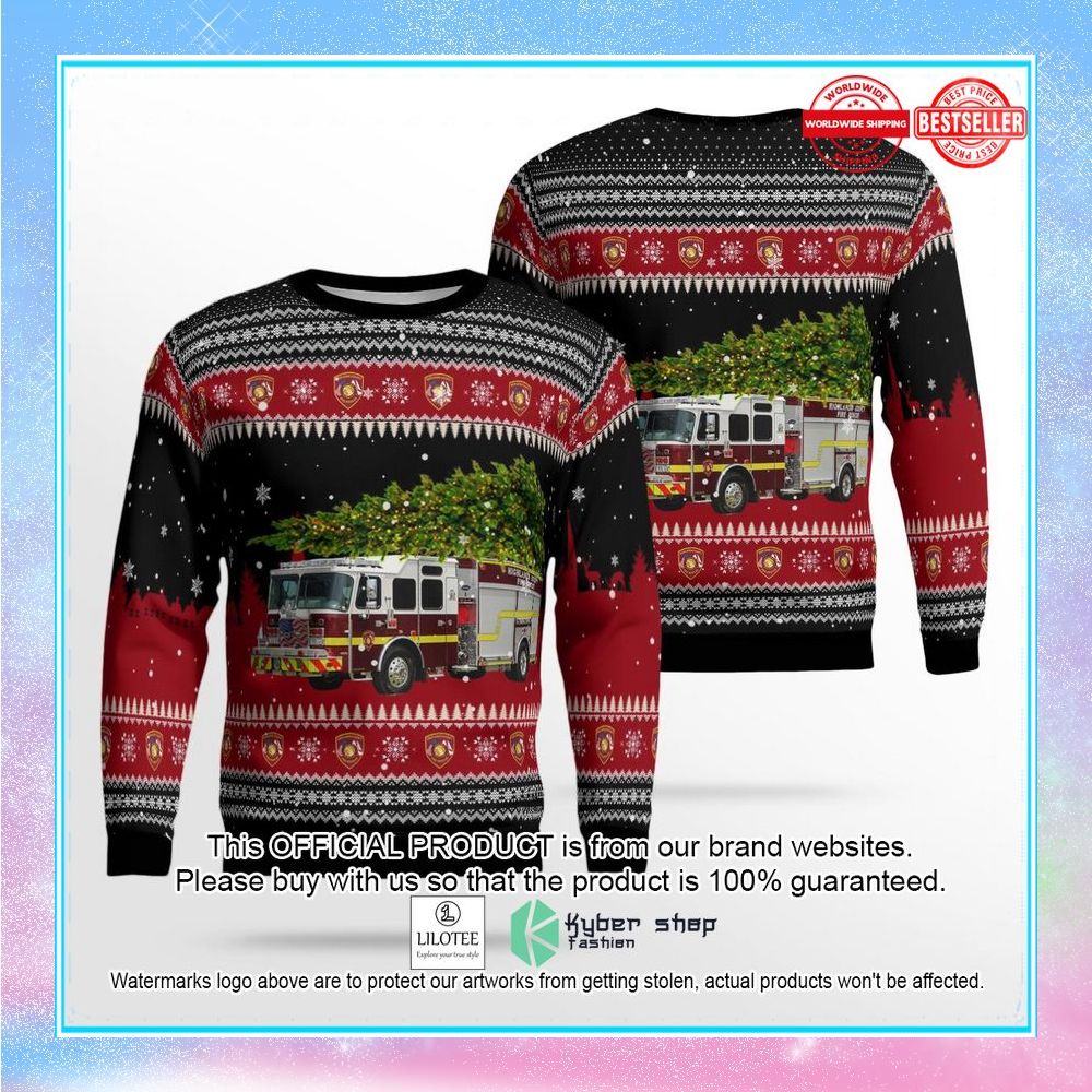 florida highlands county fire rescue christmas sweater 1 338
