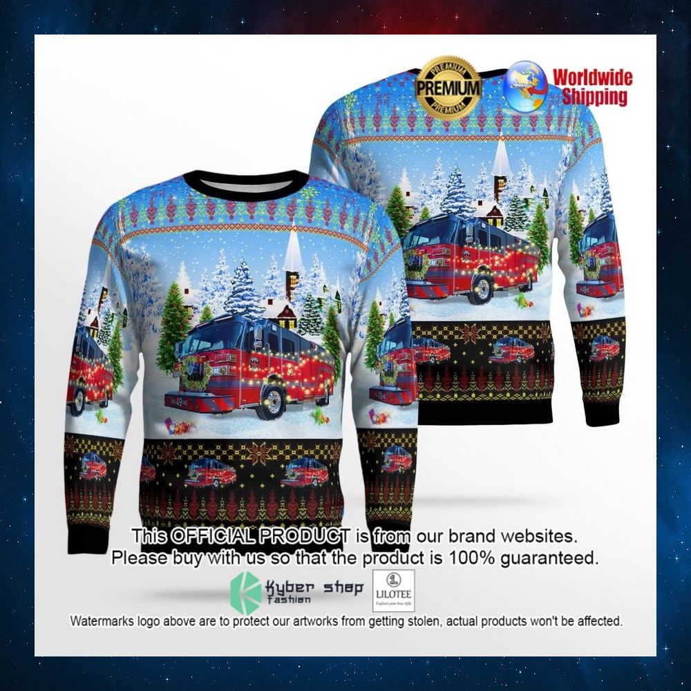 frenchtown township fire department monroe michigan sweater 1 51