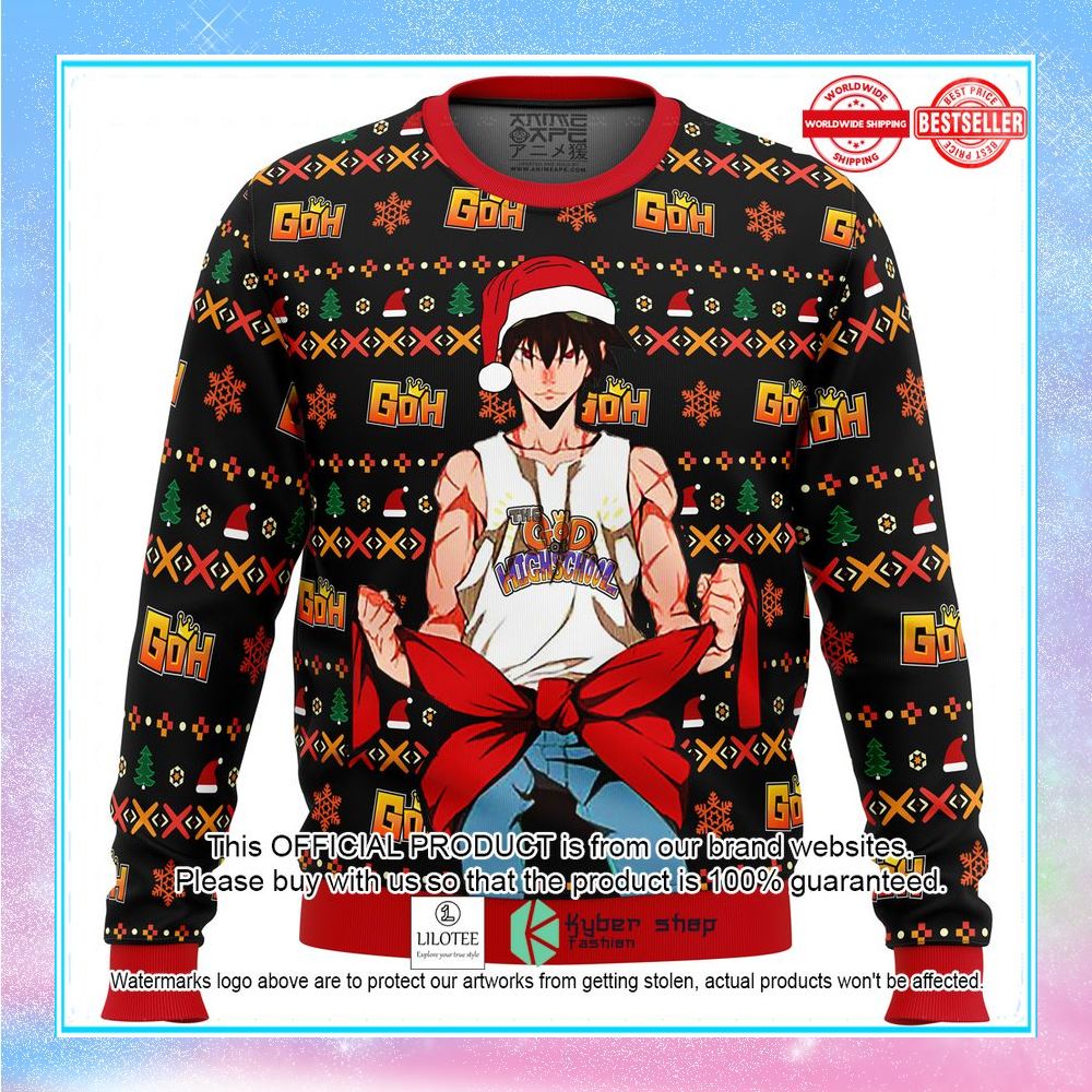 god of high school santa jin mori ugly christmas sweater 1 526