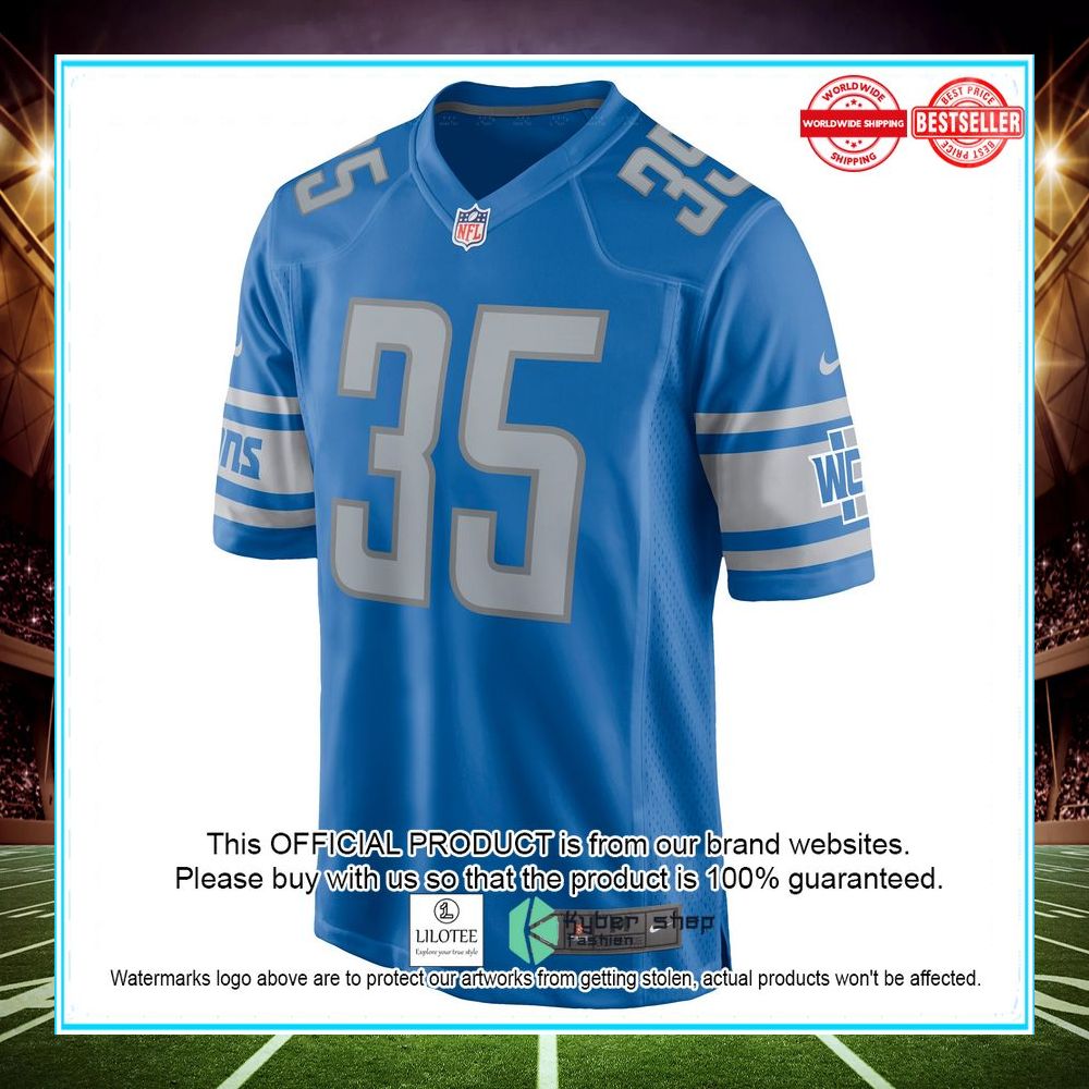 godwin igwebuike detroit lions nike blue football jersey 2 472