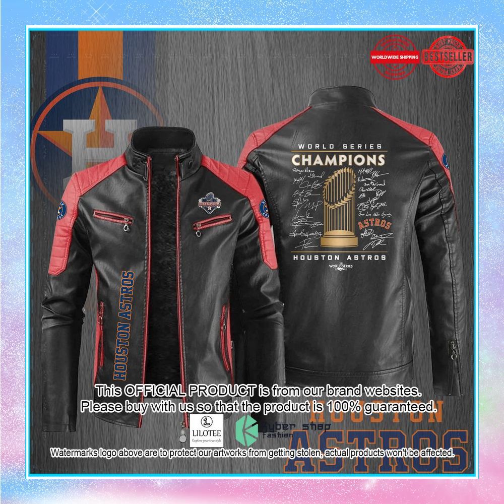 houston astros ws champions motor block leather jacket 2 78