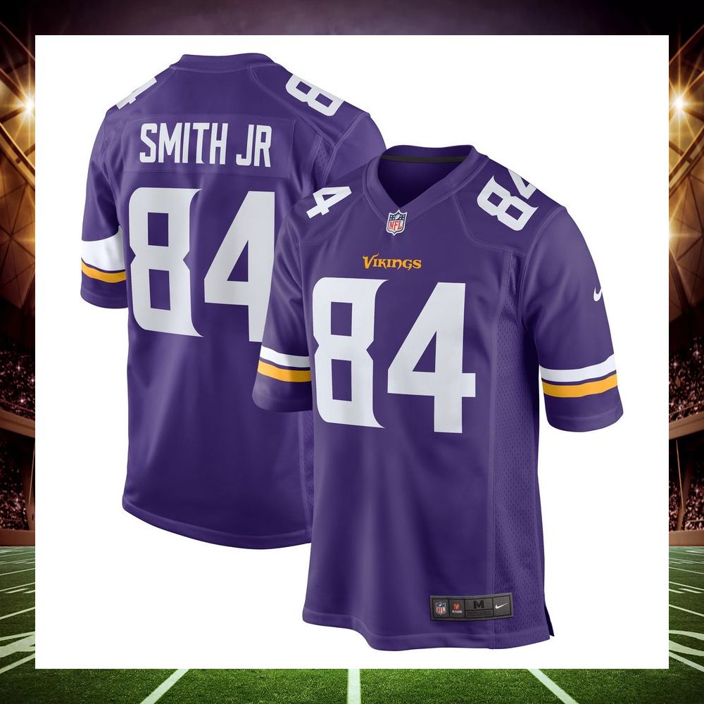 irv smith jr minnesota vikings purple football jersey 1 380