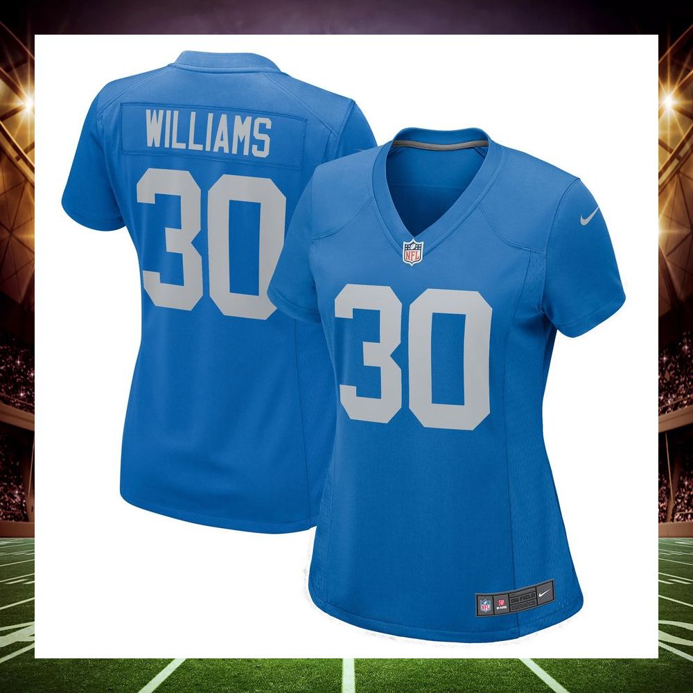 jamaal williams detroit lions blue football jersey 1 253