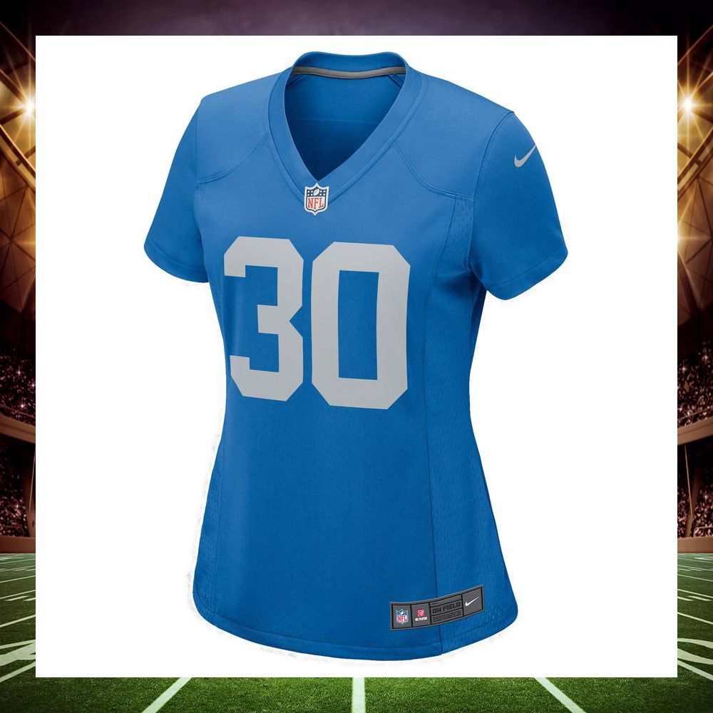 jamaal williams detroit lions blue football jersey 2 723