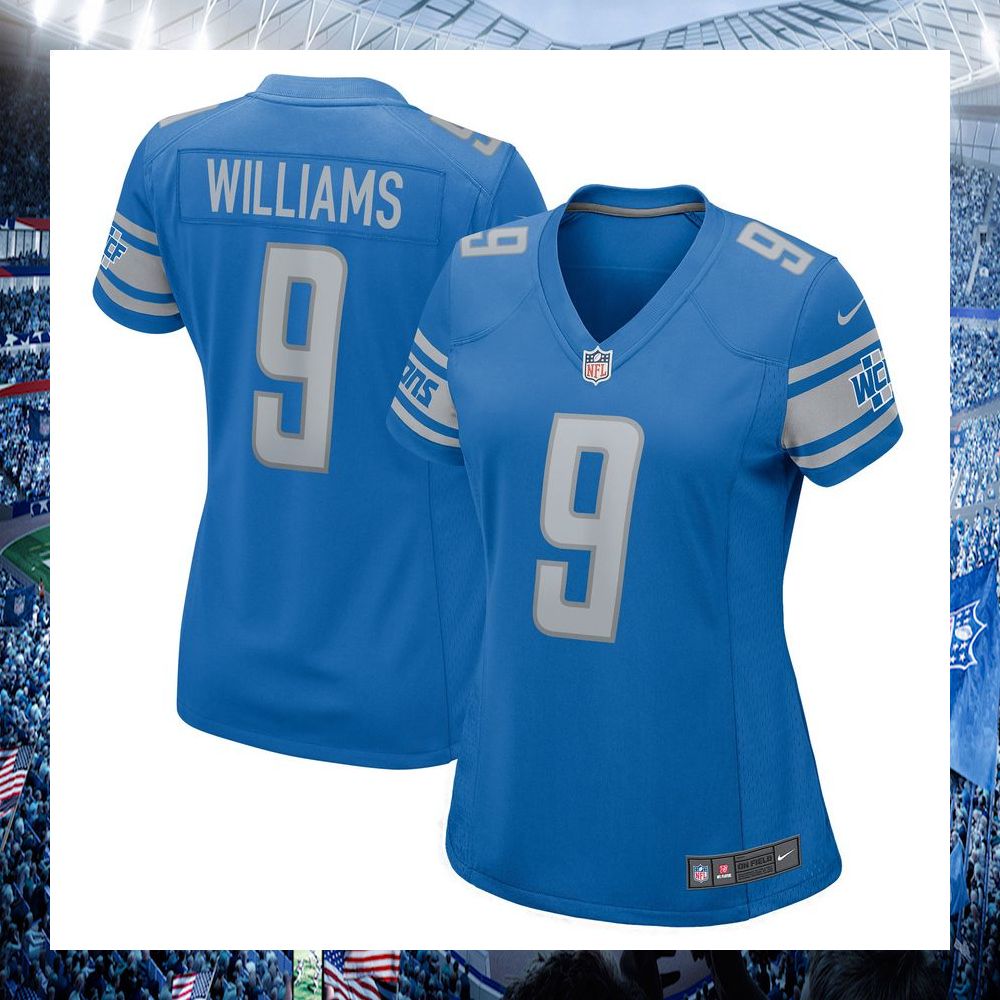 jameson williams detroit lions nike womens blue football jersey 1 294