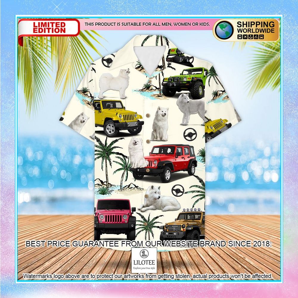 jeep samoyed hawaiian shirt 2 649