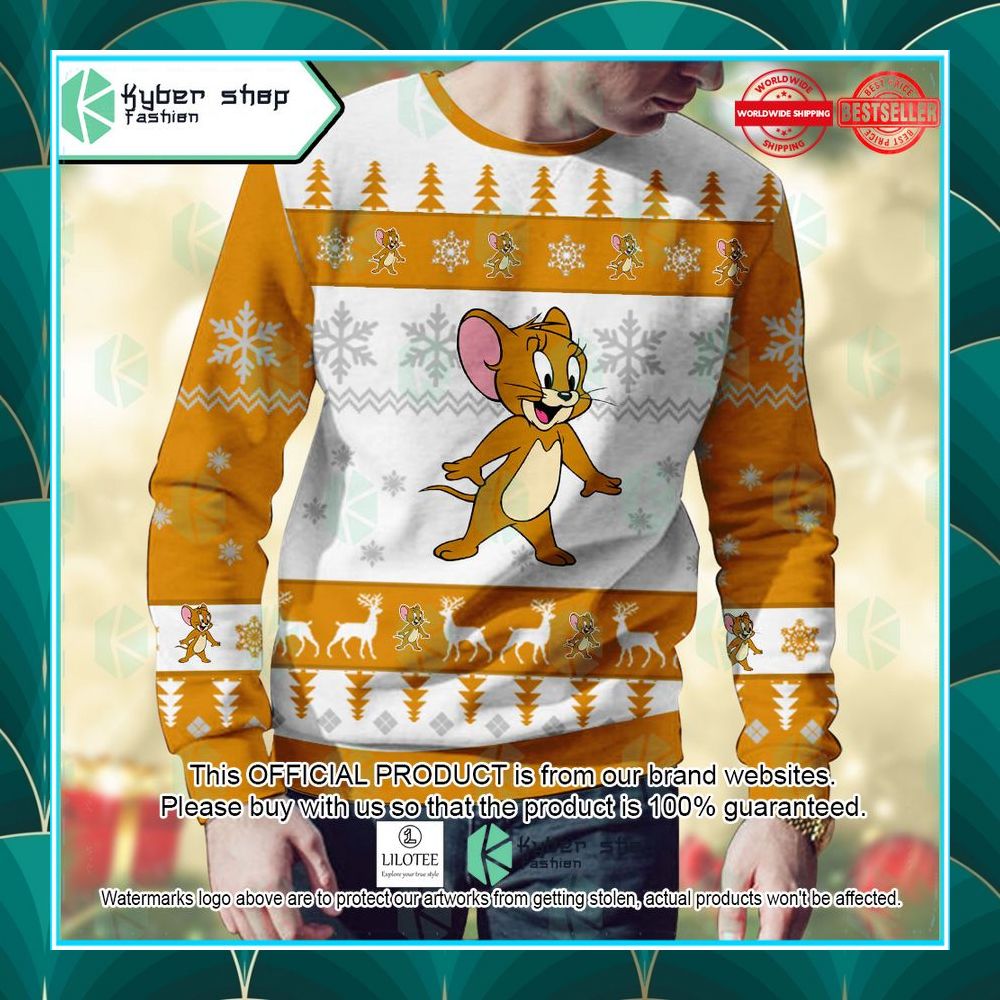 jerry mouse tom and jerry christmas sweater 2 185
