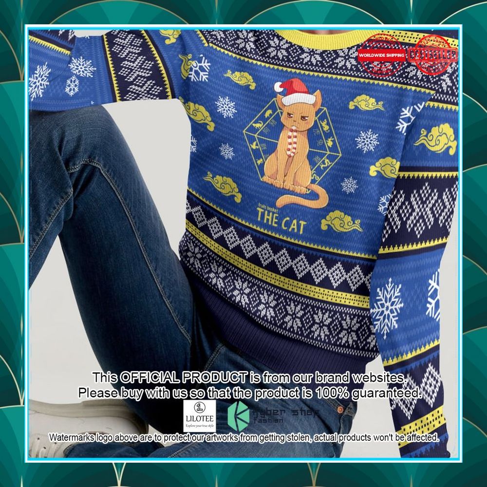 kyo the cat christmas sweater 1 670