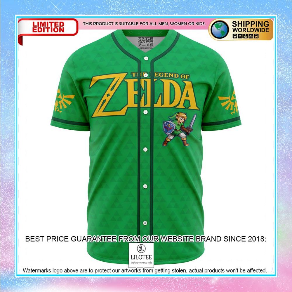 link legend of zelda baseball jersey 1 301