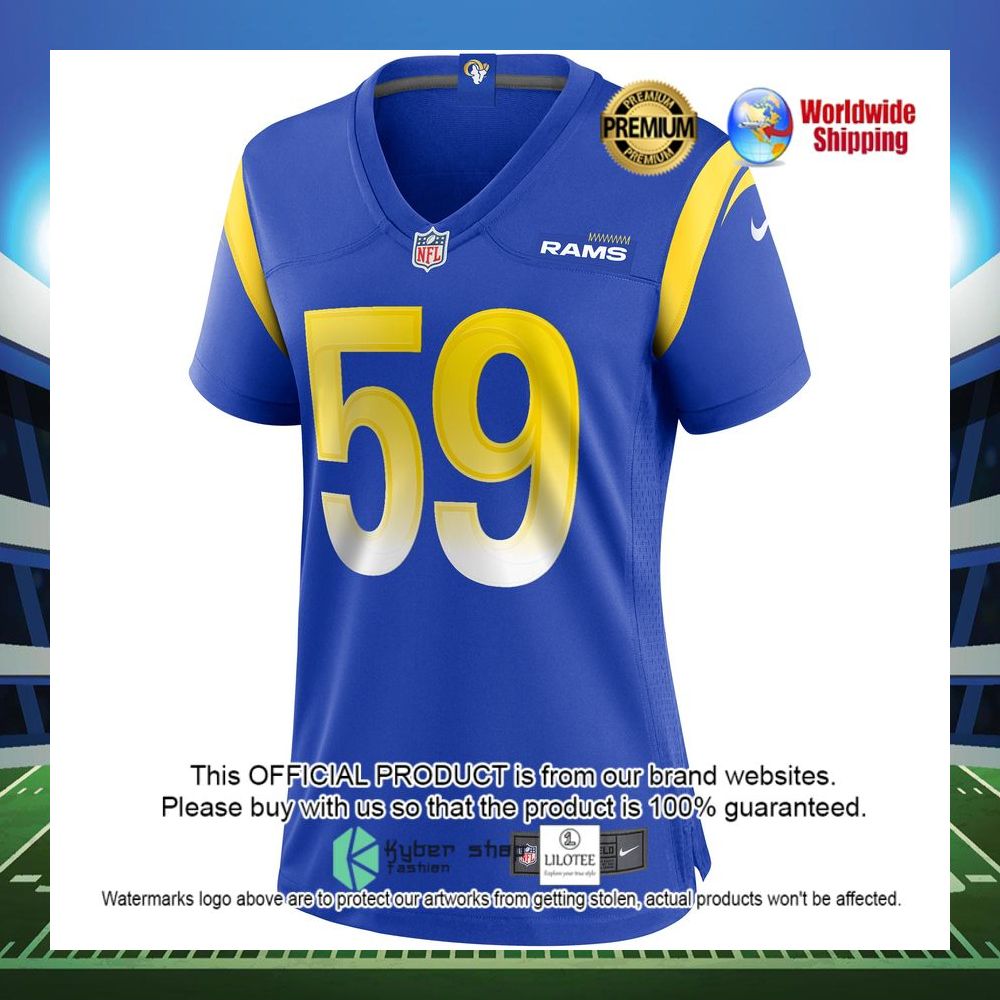 london fletcher los angeles rams nike womens game retired player royal football jersey 2 228