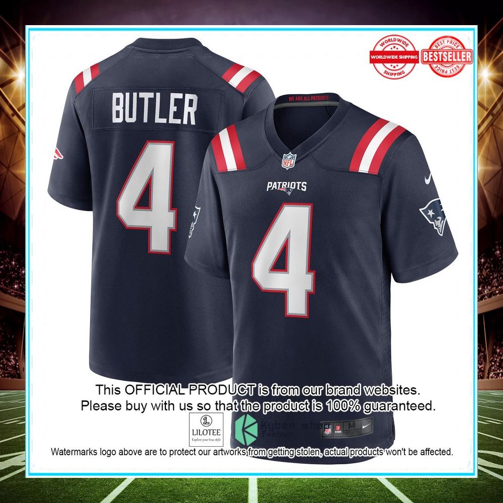 malcolm butler new england patriots nike game navy football jersey 1 608