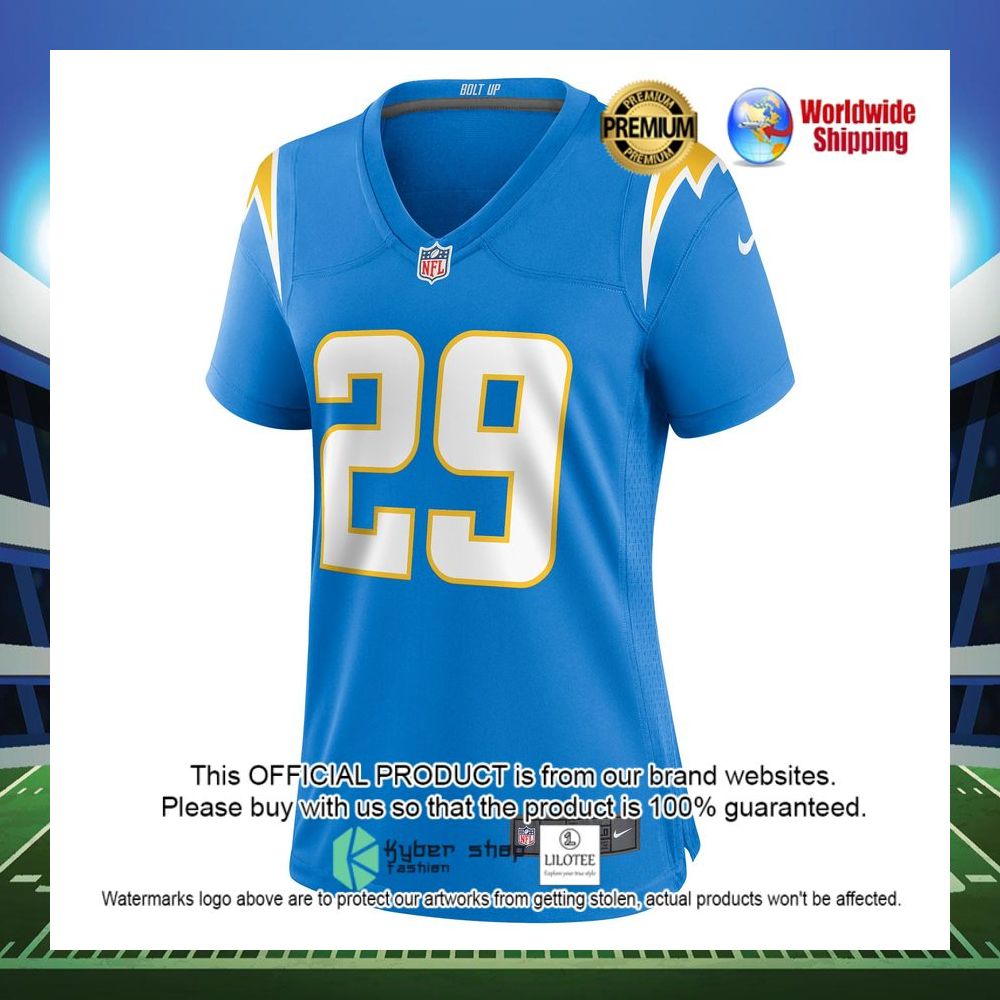mark webb jr los angeles chargers nike womens game powder blue football jersey 2 515