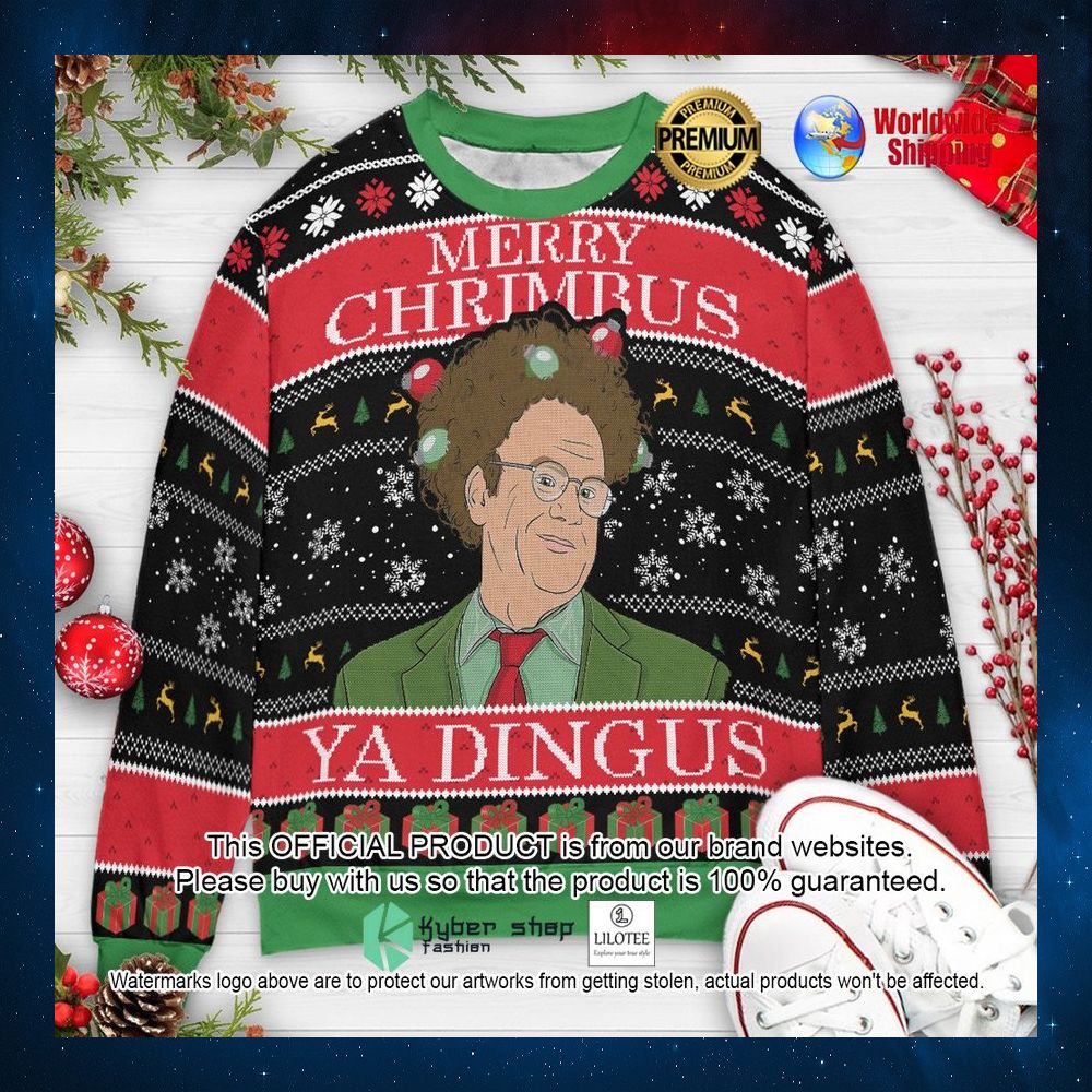 merry chrimbus ya dingus dr steve brule christmas sweater 1 248