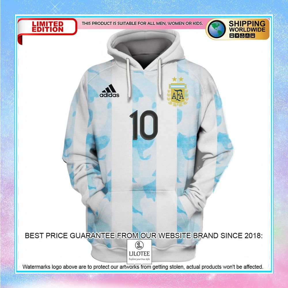 messi 10 argentina football team camo 3d hoodie shirt 2 765