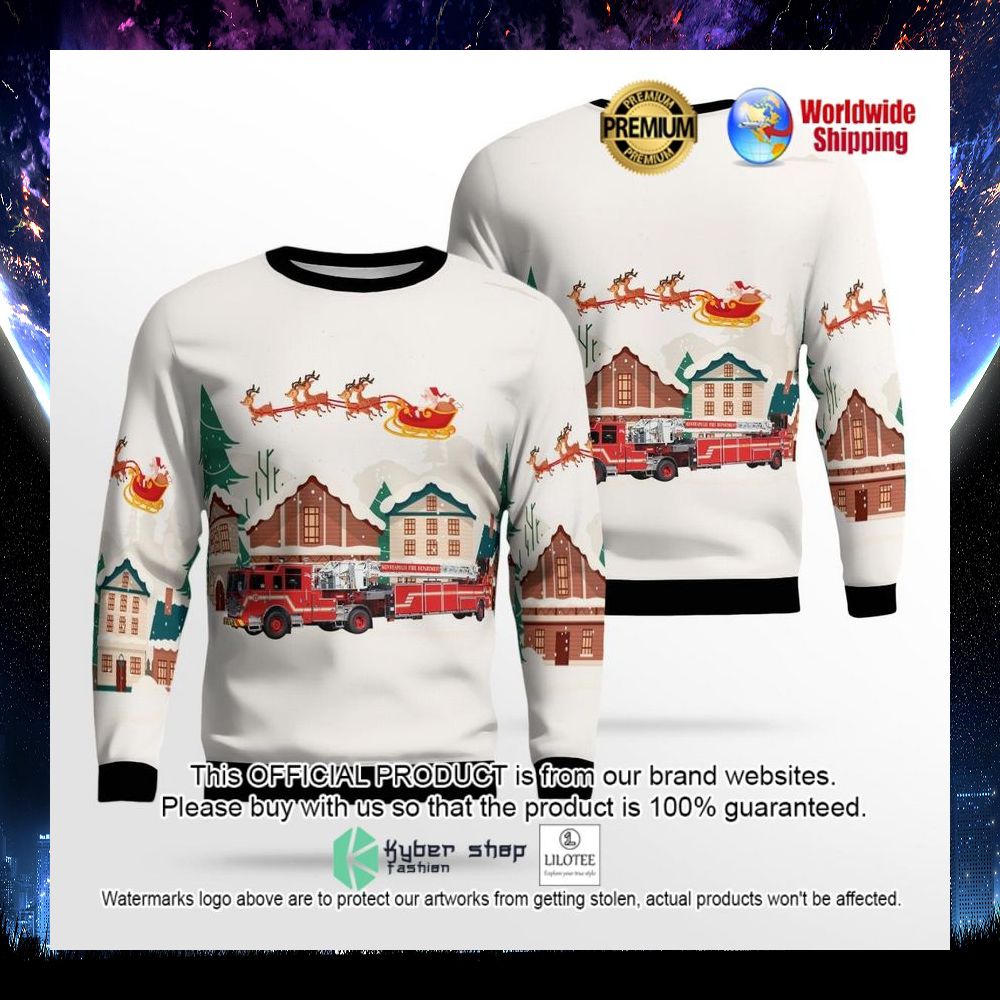minneapolis fire department with santa ugly sweater 1 321