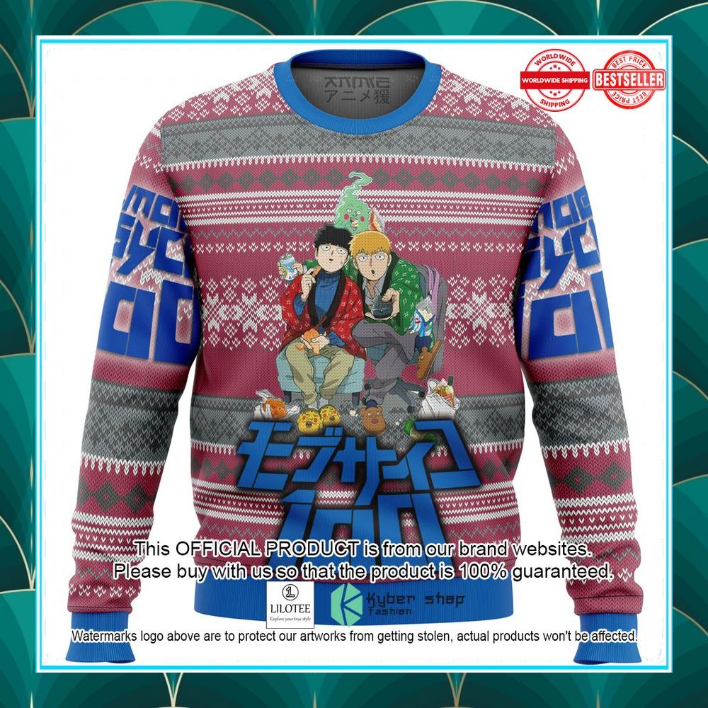 mob psycho 100 alt ugly christmas sweater 1 150