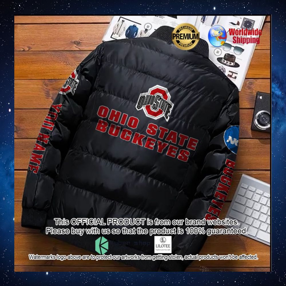 ncaa ohio state buckeyes your name puffer jacket 1 359