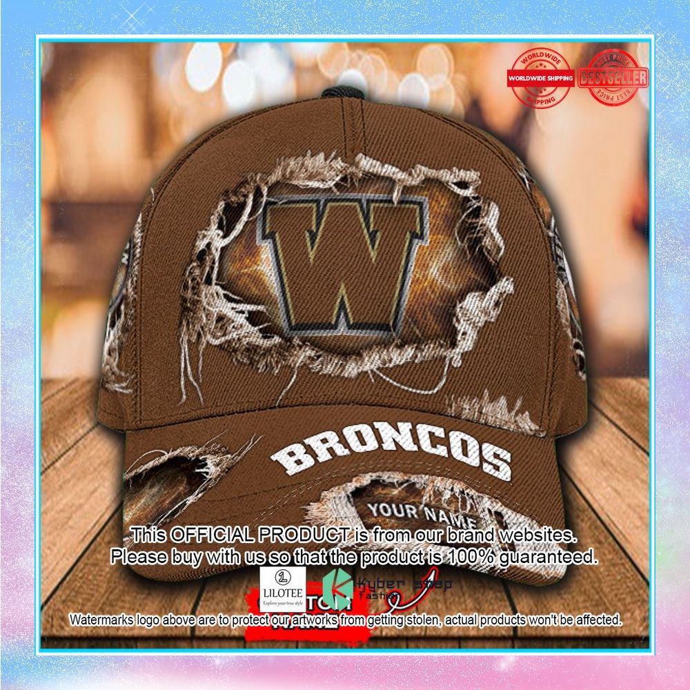 ncaa western michigan broncoss custom name cap 1 841