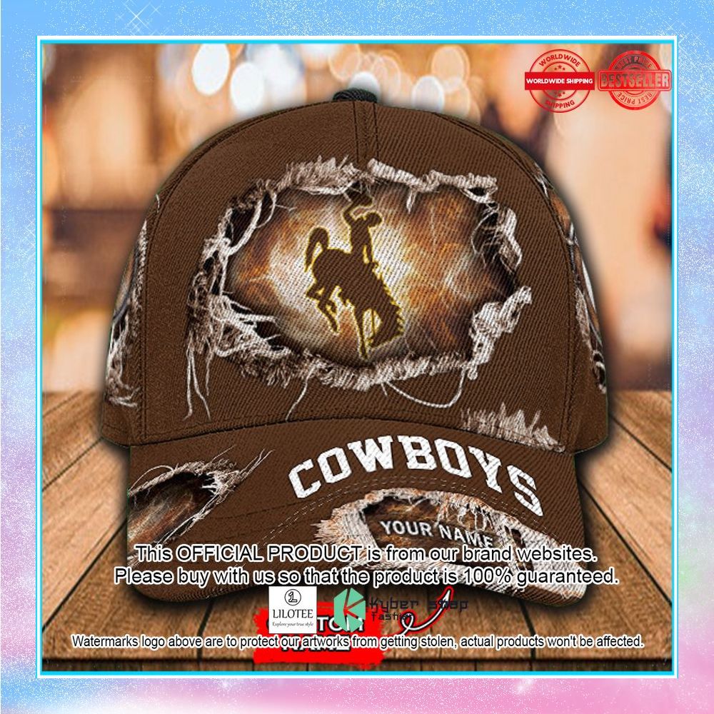 ncaa wyoming cowboys custom name cap 1 530