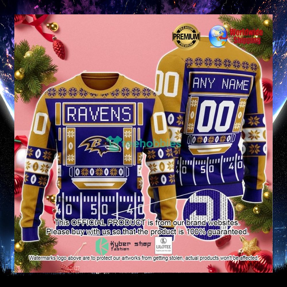 nfl baltimore ravens personalized sweater 1 347