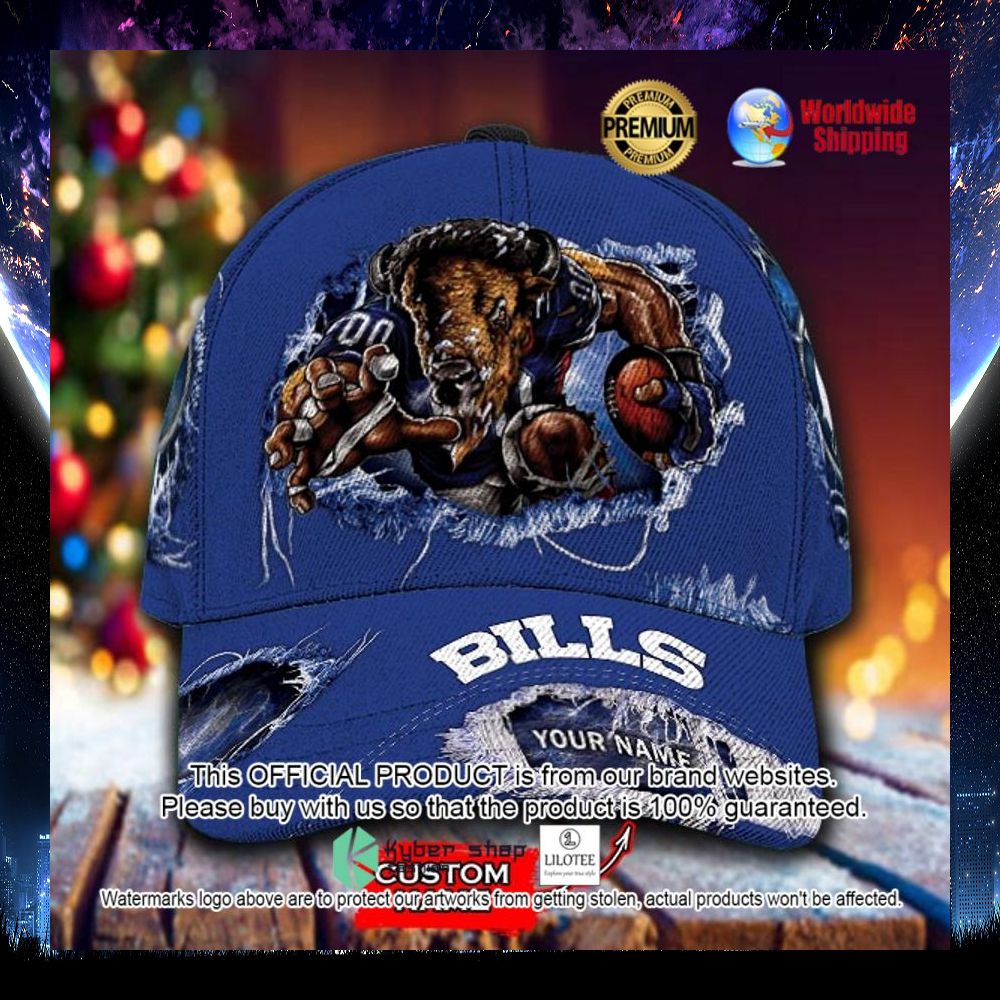 nfl buffalo bills mascot custom name cap 1 736